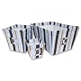 Fabric Storage Bins in Blue Max Stripe-set of 3