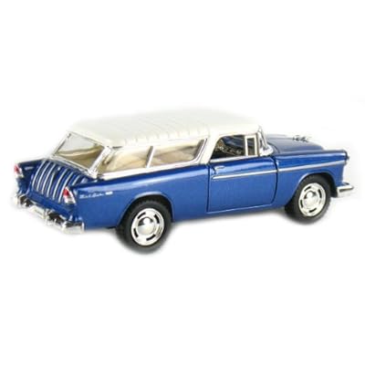 Set of 4: 5 1955 Chevy Nomad 1:40 Scale (Blue/Green/Metallic Red/Red) by Kinsmart