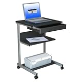 Mad Tech 31x20x22 Graphite Mdf Panel & Steel Frame Computer Office Desk Tab ....