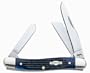 Case Cutlery 02801 Medium Stockman Pocket Knife with Stainless Steel Blades, Blue Bone