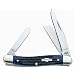 Case Cutlery 02801 Medium Stockman Pocket Knife with Stainless Steel Blades, Blue Bone