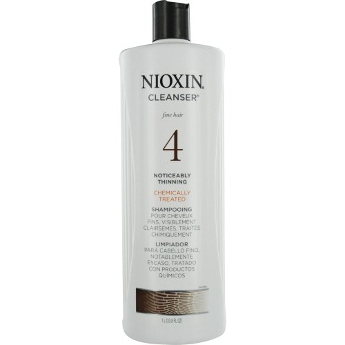Nioxin Cleanser, System 4 (Fine/Treated/Noticeably Thinning), 33.8 Ounce