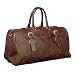 Maxwell Scott - Sac de voyage de luxe en cuir marron foncé (FleroM)