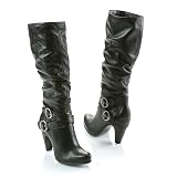 Steve Madden Marching Tall Scrunch Buckle Boots