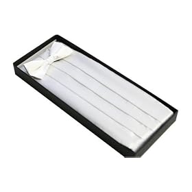 Tuxedo Cummerbund (White)