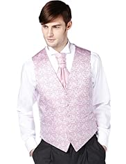 5 Button Paisley Print Wedding Waistcoat