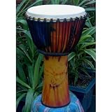 Tie Dye Fiberglass Djembe- 25-26 Tall x 14 Head