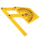 VERY100　プロトラクター　分度器　長15.5cm　 0～180度　ルーラーゲージツール　アングルファインダー　木工用　ブラスチック　軽量便利　DL-039