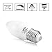 LOHAS® 6 Watt Dimmable LED Candle Light Bulb E26 base ,60W Equivalent LED Bulb, Daylight white 5000k,550lm,180 Degree Beam, LED Light Bulb ,Pack of 3