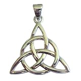 Silver Triquetra Pendant Celtic Knot Pagan Trinity Goddess Symbol