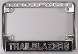 Portland Trailblazers NBA Chrome Motorcycle RV License Plate Frame