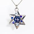 Blue Star & Chai Necklace