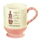 Grasslands Road Just Desserts Cake 16-Ounce "Age is a Number and Mine is Unlisted" Birthday Mug Grasslands Road Just Desserts Cake 16-Ounce "Age is a Number and Mine is Unlisted" Birthday Mug