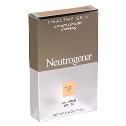 Neutrogena Healthy Skin Oil-Free Cream Powder Makeup, Natural Buff, 0.4 oz