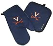 UVA Mitt Potholder Set University of Virginia for Kitchen Tailgating or Barbecue Pot Holder College NCAA Licensed Kitchen Tailgating Accessories make Great Unique GIFT IDEAS for HIM or HER, College Students Fans Men Ladies Woman Women