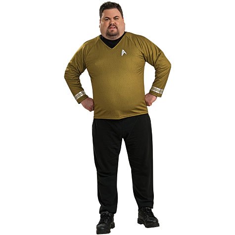 Men's Star Trek Movie Deluxe Shirt, Gold, PLUS SIZE