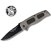 Smith & Wesson SW4000GB Swat Medium Liner Lock Knife, Black and Gold