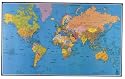 Carte Souple Murale Planisphere [Fournitures de bureau]