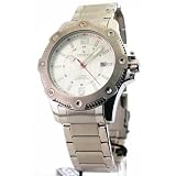 MENS CROTON STEEL AUTOMATIC 24 HOUR TIME DATE WATCH CA301182SSSL by Croton