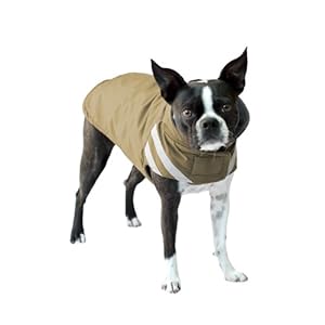 Scooter's Friends Winter Parka Dog Coat, Size 30, Golden Tan