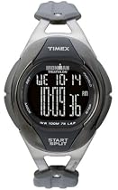 Timex - T5J721 SU - Timex Ironman Hi-Ti 75-LAP - Quartz digitale - Montre sport Femme - Bracelet en titane et r&eacute;sine gris