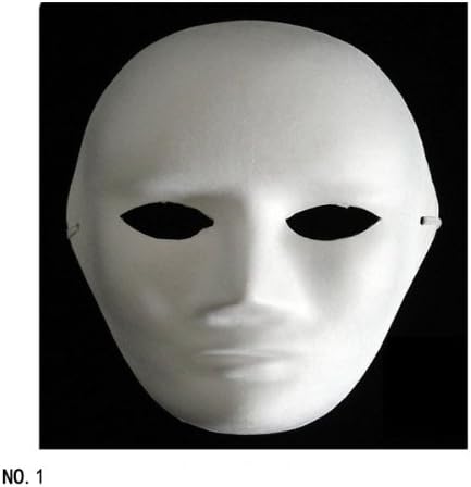 Unpainted Plain Blank Version Paper Pulp Mask SNA006c90.