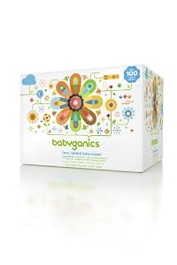 BabyGanics Baby Wipes Extra Gentle, Fragrance Free, Newborn Value Box, Contains Four 100-Count  Packs, Packaging May Vary