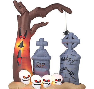 8ft Airblown Inflatable Halloween Graveyard