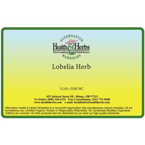 Alternative Health & Herbs Remedies Lobelia Herb - 8-Ounce Bag