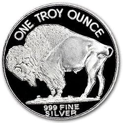 NEW Buffalo/Indian Head Nickel Art Coin 1 TROY OZ .999 SILVER BULLION