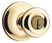Kwikset 94002-503 Keyed Alike Mobile Home Entry Knob, Polished Brass