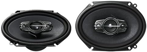 Alphasonik AS68 6x8 inch 350 Watts Max 3-Way Car Audio Full Range Coaxial Speakers with Universal Mounting Holes for Easy Installation