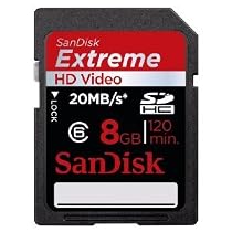 Sandisk 8GB EXTREME III SDHC SD Card Class 6 (SDSDX3-8192 Bulk Package)