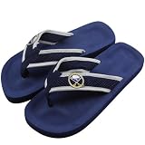 NHL Buffalo Sabres Unisex Basic Flip Flops - Navy Blue (X-Small)