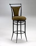 Cierra Swivel Barstool - Bear/ Black