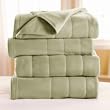 Sunbeam Fleece Electric Warming Blanket Green Queen