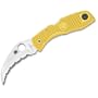 Spyderco Tasman Salt Serrated Edge Yellow H-1 Steel Knife