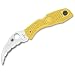 Spyderco Tasman Salt Serrated Edge Yellow H-1 Steel Knife
