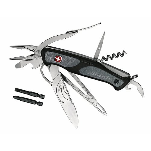 Wenger Messer SUI 1 Alinghi, rostfrei, Einhandbedienung, Safety Lock, 21 Funktionen, Nylonetui mit G&Atilde;&frac14;rtelschlaufe