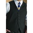 Neil Allyn 100% Polyester Solid Black Wait Staff Vest for Women