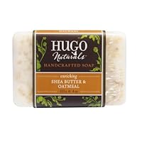 Hugo Naturals Bar Soap, Shea Butter and Oatmeal, 4 Ounce