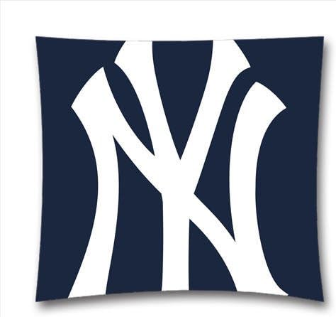MLB Couch Pillows,New York Yankees Cotton Linen Throw Pillows,Custom Pillows For MLB Sport Team Fans,Cover Size:18x18Inch(45x45CM),