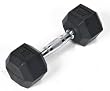 j/fit 12lb Rubber Hex Dumbbell (Single)