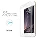 iPhone 7 Plus Screen Protector, Mothca 3D Curve Edge Tempered Glass Full Screen Coverage Edge to Edge HD Clear Screen Protector Film with Thin but Tough Piano Paint Finish Steel Alloy Frame (White)
