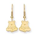 Gold-plated SS Disney Winnie the Pooh Dangle Wire Earrings