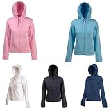 Fruit of the Loom Lady Hooded Kapuzen - Sweater, Damen Hoodie Sweatshirt - Jacket in 5 Farben und den Gr�ssen XS, S, M, L und XLvon "Fruit of the Loom"