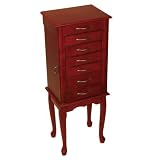 Caroline Walnut Jewelry Armoire
