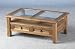Corona Glass Top Coffee Table With 2 Drawers Image