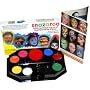 8 Color Rainbow Face Painting Kit Water-Based, Easy-On & Easy-Off and Non-Toxic