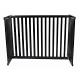 Freestanding Pet Gate 30 Inch Large Black